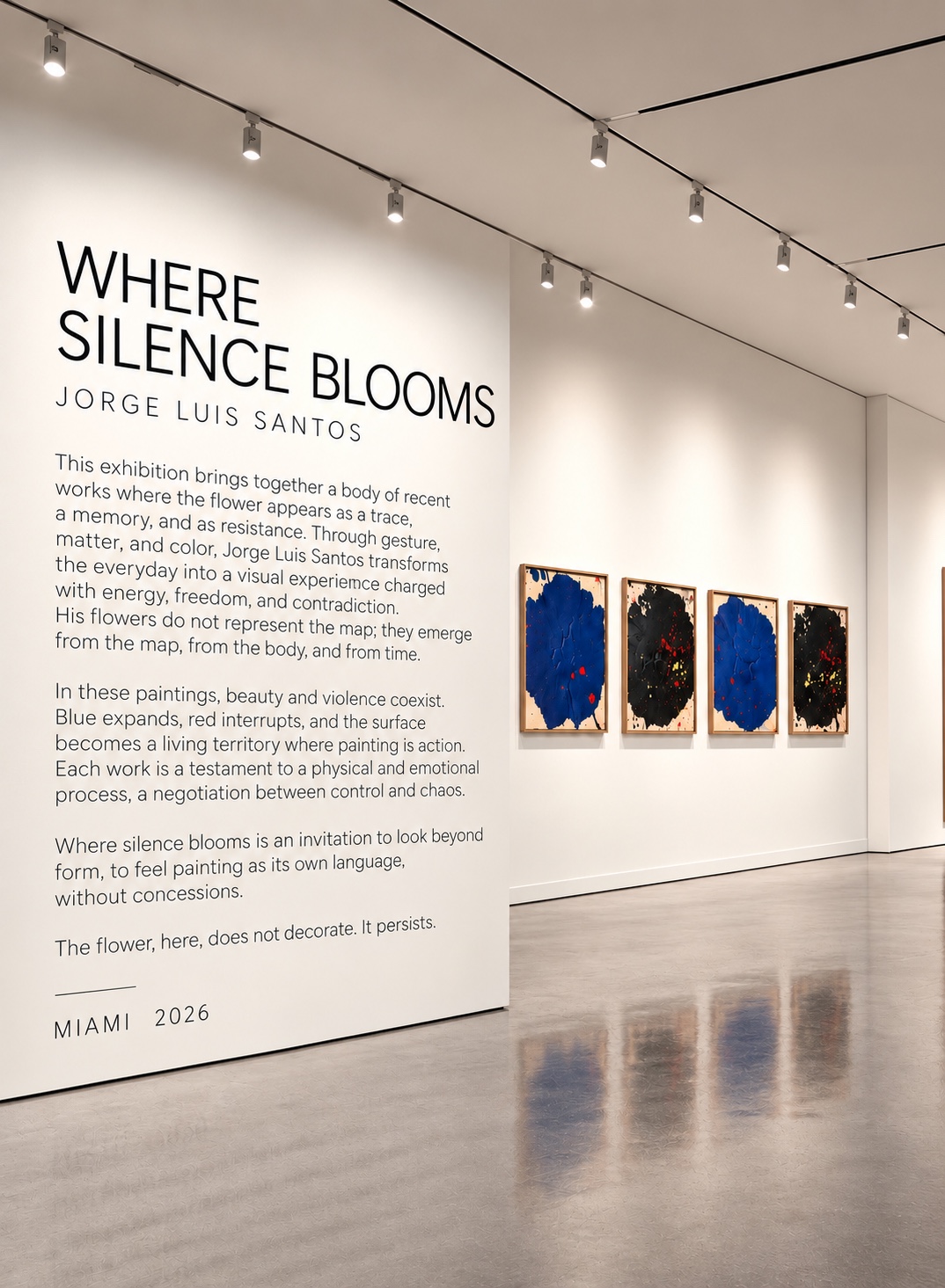 Exhibition statement wall