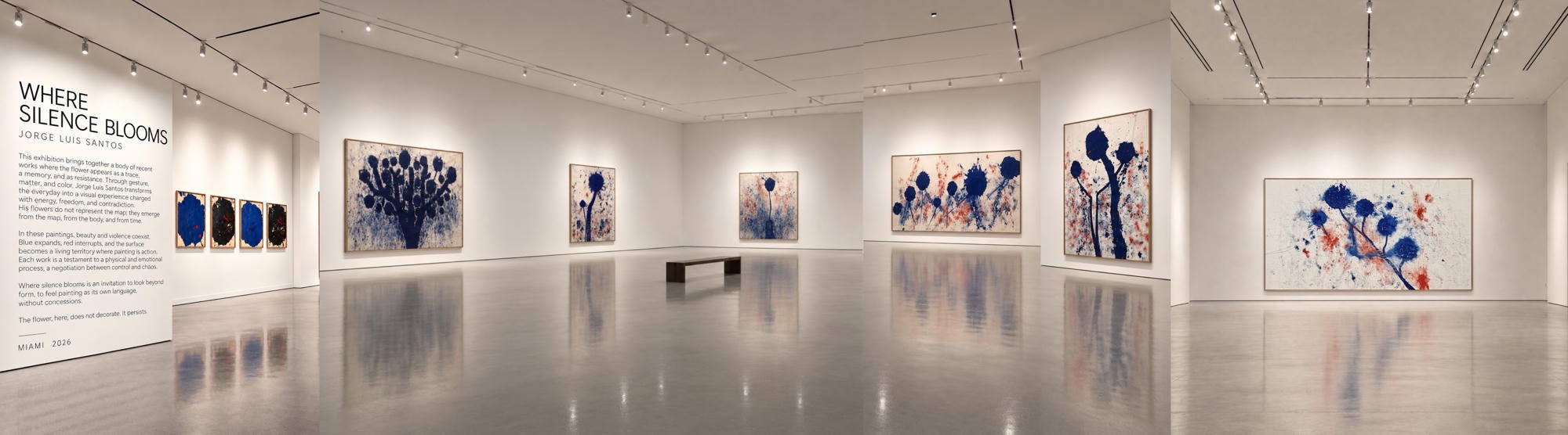 Panoramic exhibition view