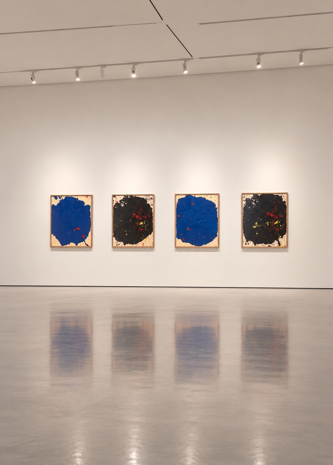 Four works in gallery